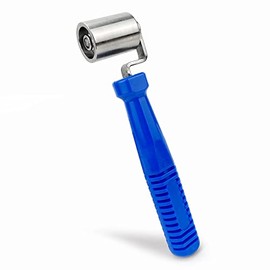 CARTINTS Smoothing Seam Roller Tool, Car Heat Insulation Sound Deadening Application Wheel Roller, Wallpaper Seam Roller, with Steel Roller Head and Anti-Slip Plastic Handle