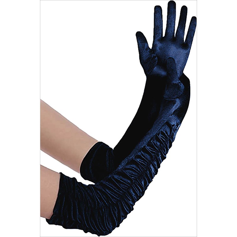 Deceny CB - Guantes largos de satén para mujer, guantes