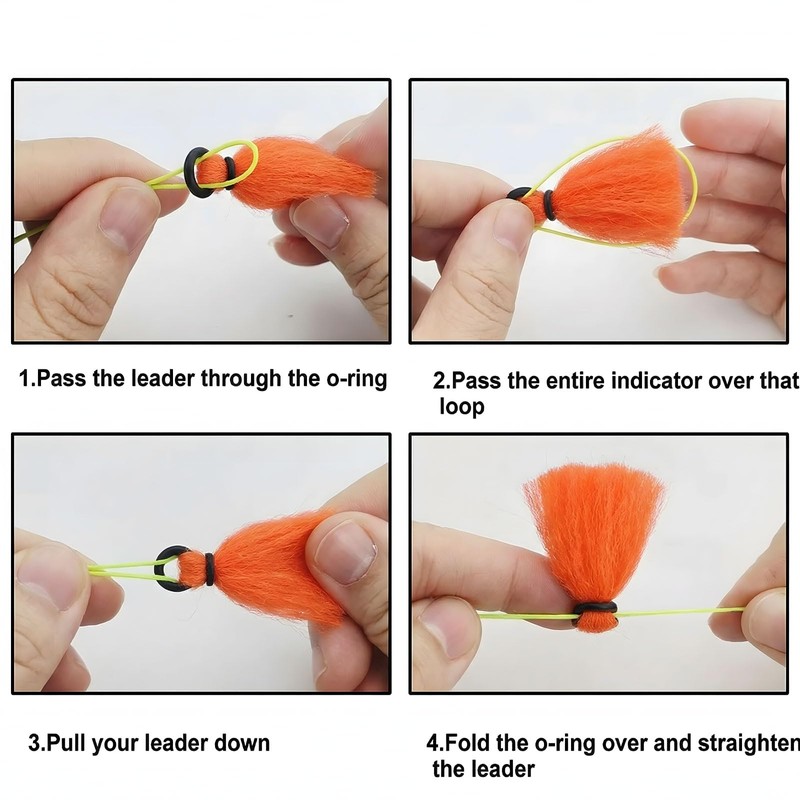 JolliLudo 25 Pcs Strike Indicators for Fly Fishing Wool Yarn