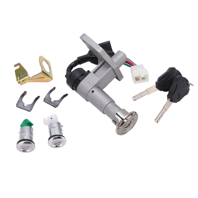 Ignition Switch Key Set 4 Wires Metal Alloy Universal for