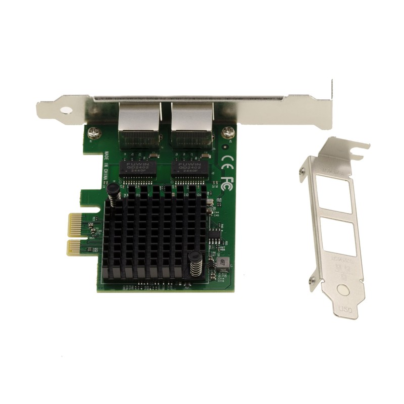 KALEA-INFORMATIQUE PCIe Network Controller Card 2.5G 2 Gigabit Ethernet Ports