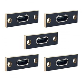 CY 5pcs/set DIY OEM Micro-USB 5Pin Female Type-B Socket Connector Panel Mount Type with PC Board USB 2.0 Pinout