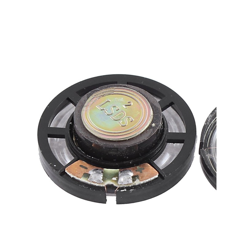 sourcingmap® 2Pcs 8 Ohm 0.25W 29mm Dia External Magnet Mini