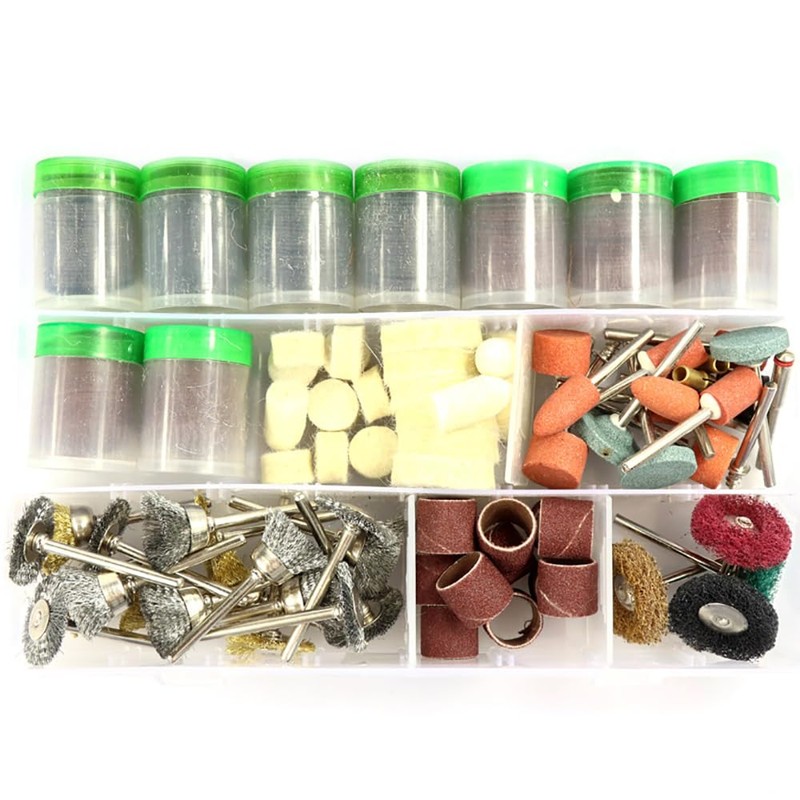 343 Pcs Rotary Accessories Kit, 1/8 Inch Shank Electric Tool