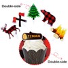 packingmaster 24 Pack Woodland Camping Lumberjack Deer Baby Bear Tree
