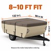 8-10 Ft Pop Up Camper Cover, 9-Layer Waterproof Windproof Folding