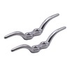2pcs Flag rope cleat hooks 66mm marine grade stainless steel