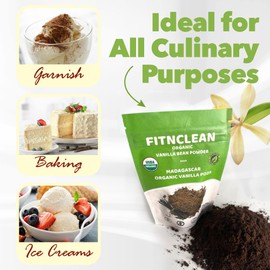 1oz Certified USDA Organic Madagascar Vanilla Bean Powder. Raw Natural Pure Unsweetened No Additives NON-GMO