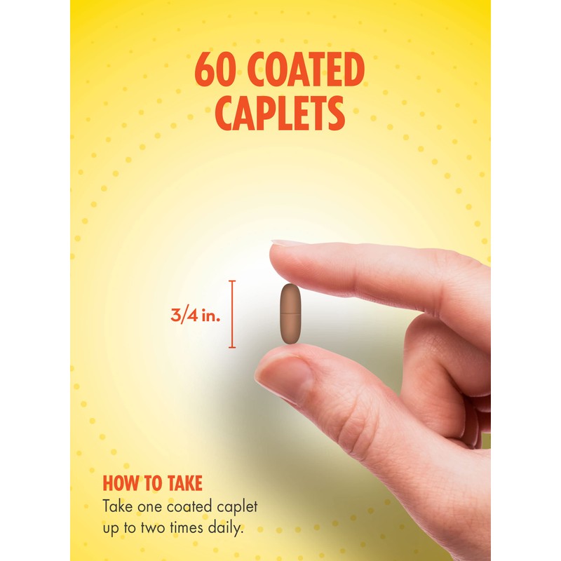 Calcium 600mg with D3 | 60 Caplets | Vegetarian, Non-GMO,