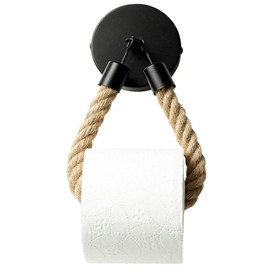 Toilet Roll Holder Rope Toilet Paper Holder Wall Mounted Towel Rack Towel Rings for Bathroom Decor