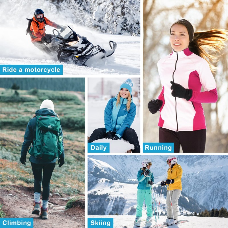 Durio Waterproof Gloves Women Men Mittens Touchscreen Ski Gloves Winter