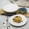 Everyday White Classic Rim 10.75 Inch Dinner Plates, Set of