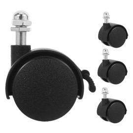 GANAZONO Plastic Swivel Casters Pack Replacement Wheels for Electric Oil Heaters Mm Hole Friendly