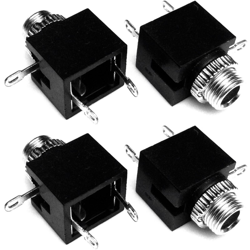 CESS 3.5mm Mono TS Jack Socket Adapter Cables Connectors (LW)