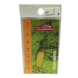 Shimano TR-0018 Spoon, Cardiff, Slim Swimmer, 0.05 oz (1.5 g), Lime Gold, 64T