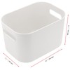JOIKIT 6 Pack White Storage Bins with Handles, 10 x