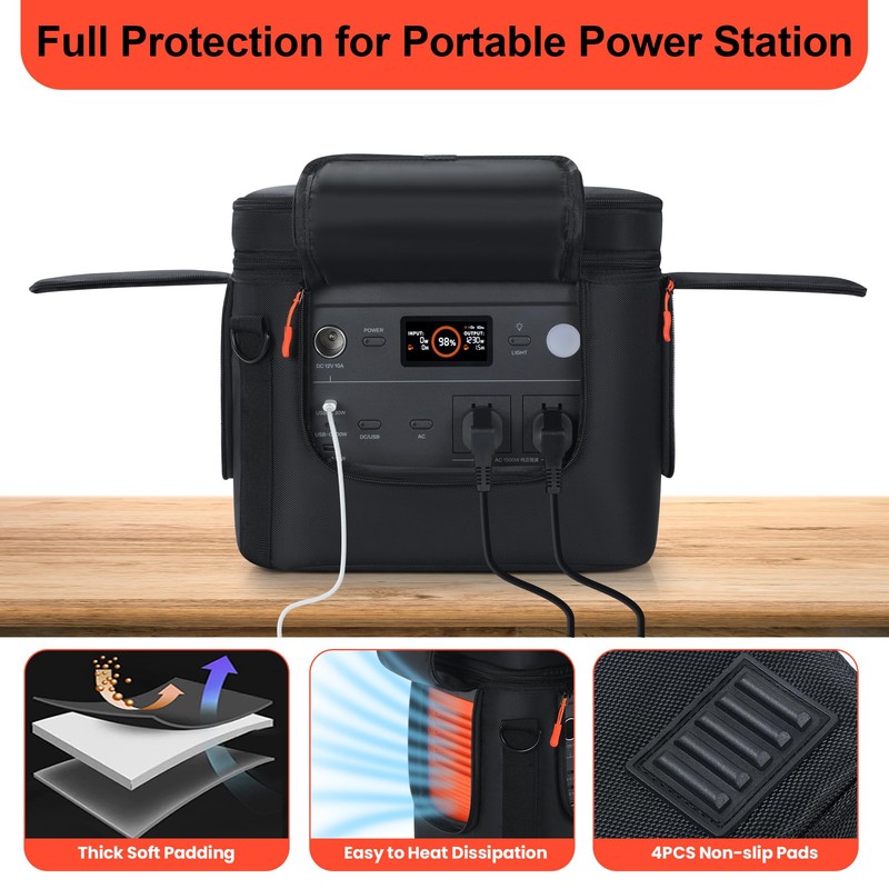 Portable Carrying Bag Compatible with Jackery Explorer 1000 V2, Soft