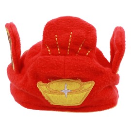 Hohopeti 1PC Lovely Pet Dog Headgear Hat Cute Red Dressing Up Accessory for Dogs Cats Comfortable Breathable Material for Parties Celebrations for