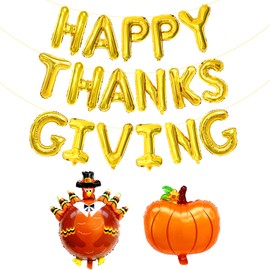 Happy Thankgiving Foil Balloons