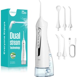 COSLUS C20 Irrigador Bucal Profesional, Pulsos de Alta Frecuencia Portátil