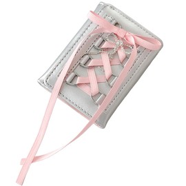 Bow Coquette Wallet, Y2K Cute Pink Ballet Corset Wallet for Woman, Small Ballerina Gift