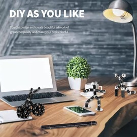 RoserRose Fidget Pen, Magnetic Pen, Magnetic Ballpoint Pen, Funny Multifunctional Magnetic Pen, Cool Gadgets, Gift for Men, Funny Birthday Gift, Black