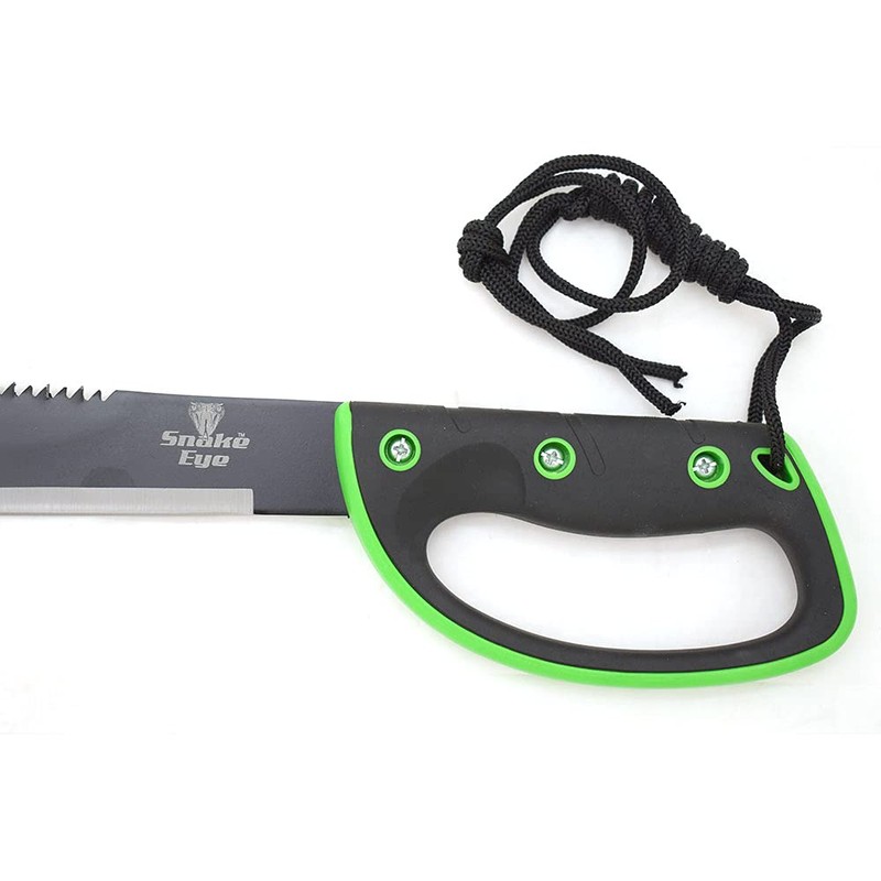 Snake Eye Tactical Full-Tang Fixed Blade Machete w/Sheath Outdoors Hunting