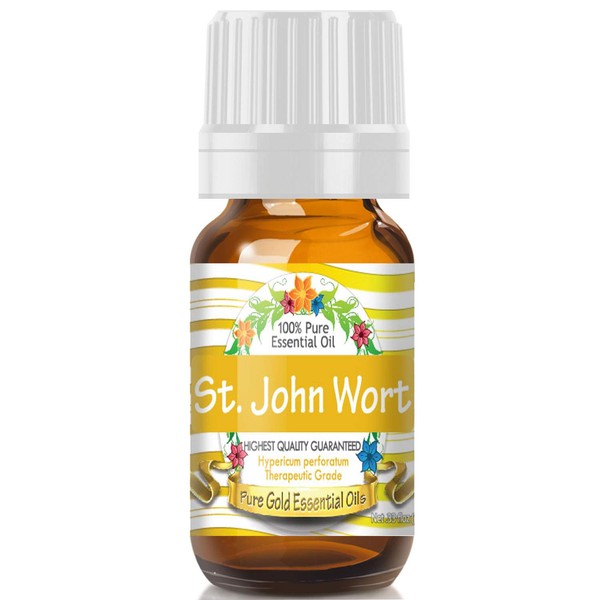 Pure Gold Essential Oils - St John Wort Essential Oil - 0.33 Fluid Ounces