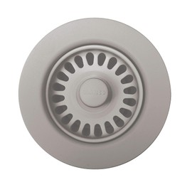 BLANCO, Concrete Gray 442758 SILGRANIT-Matched Kitchen Drain Basket Strainer, 3.5"