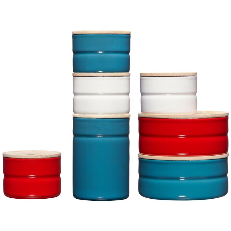 Riess Storage Tin Enamel 615 ml Grey