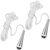 Jatipy 2 Pack Bathroom Light Pull Cord Handles – Chrome