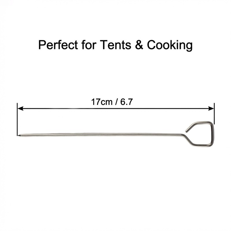 6 Pcs Potato Baking Nails, 6.7 Inch Stainless Steel &