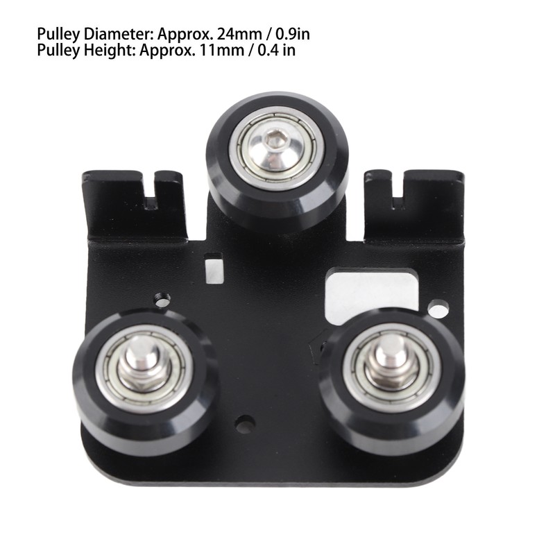 Back Support Plate Black Metal 3D Printer Extruder Back Support