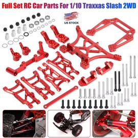 For Traxxas Metal Full Set RC Car Parts For 1/10 Traxxas SLASH 2WD/Rustler/Ba
