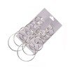 AJ DEFIRO 6 Pair Bronze Hoop Earring Set Stainless stud