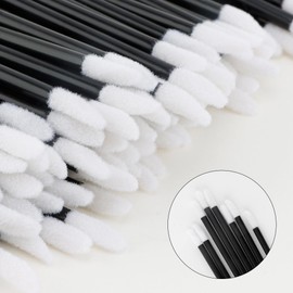 Chanaco Chanaco 700Pcs Lip Wands Applicators Disposable Black Lip Brushes for Lipstick Lip Gloss Testers Wands Lint Free Applicator Makeup Beauty Tools for Women