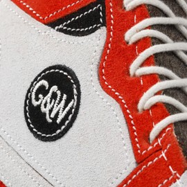 Green & Wilds Eco-Friendly Natural Dog Toy - Gordan Hi-Top Trainer Chew Toy - Red & White Trainer Shaped Toys For Dogs