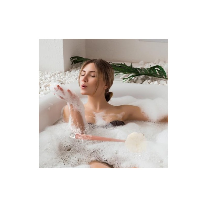 Osaladi Cepillo Ducha Corporal Mango Largo Doble Cara Limpieza Exfoliación