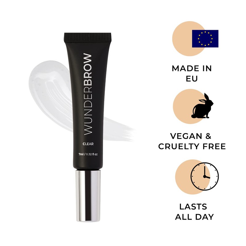 WUNDERBROW Clear Brow Gel, Brow Setting Gel Clear, Grooming Brow