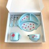 Kingyo Gonigeta Gomi Taro Children's Tableware Gift Set (Mizuiro) K37001