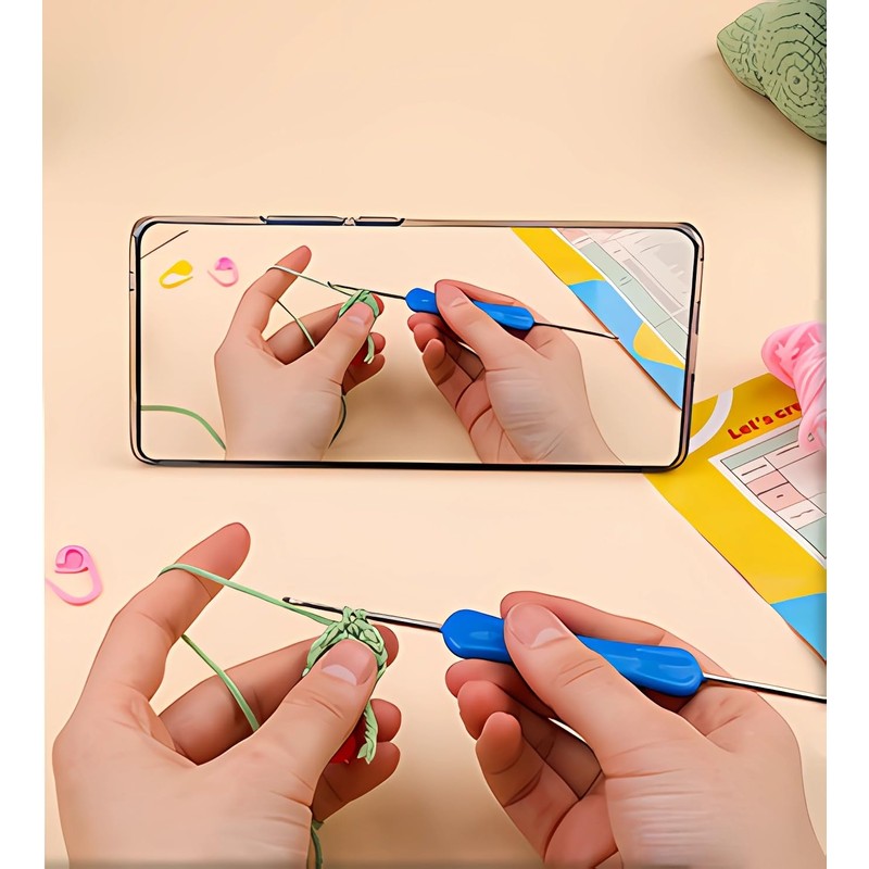 Crochet Kit for Beginners, 4 Pattern Animals, Rabbit, Koala, Penguin,