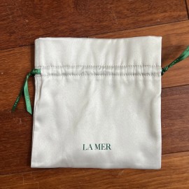 La Mer Suede Emerald Green Drawstring Gift Bag New