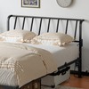 MAHANCRIS Queen Size Headboard Only, Metal Headboard with 2 Power
