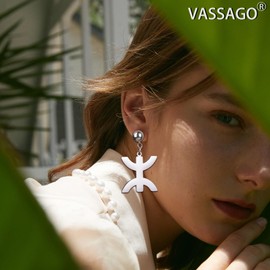 African Berber Symbols Earrings for Women Stainless Steel African Ethnic Berbers Tribe Muslim Arabic Africa Symbols Studs Drop Earrings Jewelry (Studs-S)