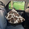 Wanyint Brown Cow Skin Print Baby Car Seat Covers High