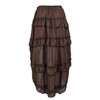 KUOSE Women's Steampunk Skirt Asymmetric Chiffon Lace Tulle Skirt Plus