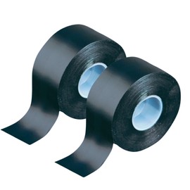 GTSE Black Self Amalgamating Tape, 50mm x 10m, Waterproof Rubber Tape for Cable and Pipe Repair, Sealing Joints, and Insulating Electrical Connections, 2 Rolls