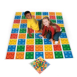 Color Blocks Bend Game with Spinner ( 5 ft. x 6 ft pad) Brick Party Game