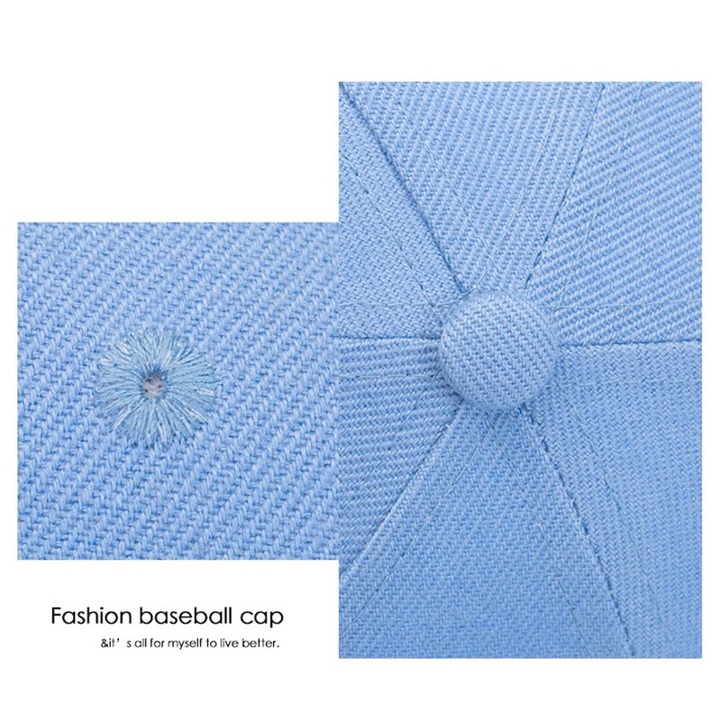 4sold Baseball Cap Unisex Cotton Baseball Caps Pure Colour Baseboard