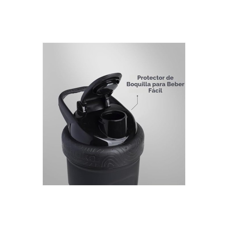 SmartShake Botella Mezcladora de Acero en Líquido, 900 ml para